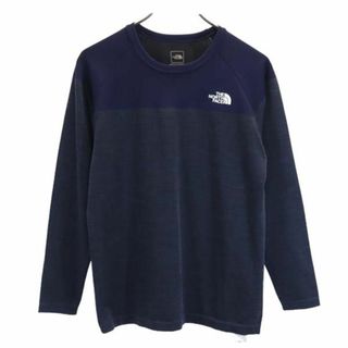 ザノースフェイス(THE NORTH FACE)のノースフェイス NT61812 アウトドア 長袖 Tシャツ M ネイビー系 THE NORTH FACE ロンT ロゴ メンズ 【中古】  【230806】(Tシャツ/カットソー(半袖/袖なし))