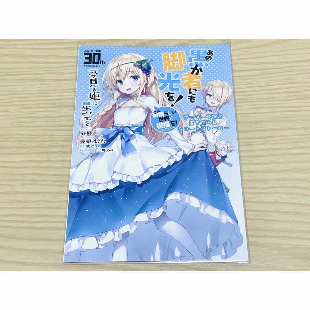 あの愚か者にも脚光を! このすば スピンオフ 小説 小冊子 アイリス