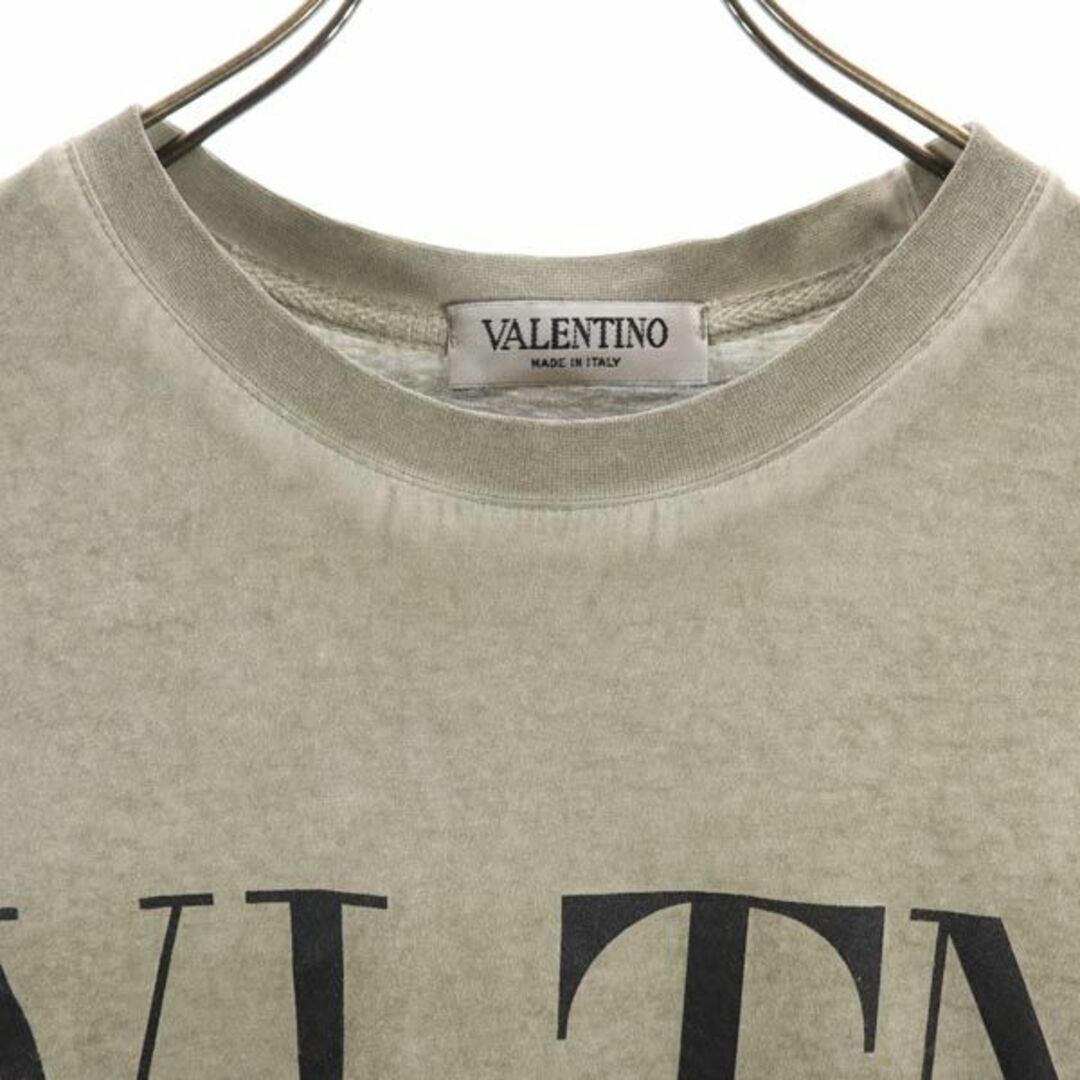 ヴァレンティノ イタリア製 プリント 半袖 Tシャツ XL チャコールグレー VALENTINO メンズ   【230806】 メール便可 5