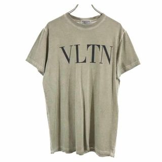 ヴァレンティノ(VALENTINO)のヴァレンティノ イタリア製 プリント 半袖 Tシャツ XL チャコールグレー VALENTINO メンズ 【中古】  【230806】 メール便可(Tシャツ/カットソー(半袖/袖なし))