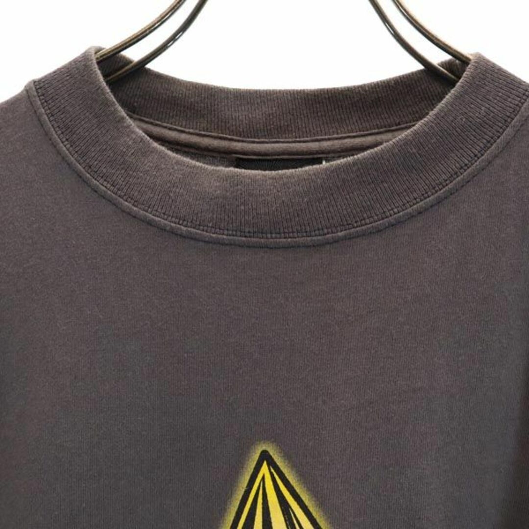 volcom(ボルコム)のボルコム プリント 半袖 Tシャツ M グレー VOLCOM メンズ 【中古】  【230806】 メール便可 メンズのトップス(Tシャツ/カットソー(半袖/袖なし))の商品写真