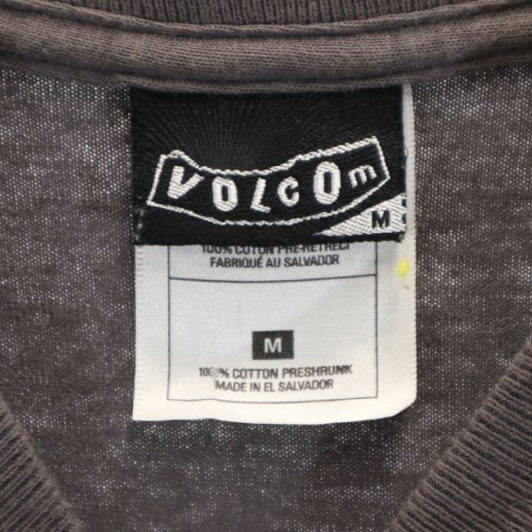 volcom(ボルコム)のボルコム プリント 半袖 Tシャツ M グレー VOLCOM メンズ 【中古】  【230806】 メール便可 メンズのトップス(Tシャツ/カットソー(半袖/袖なし))の商品写真