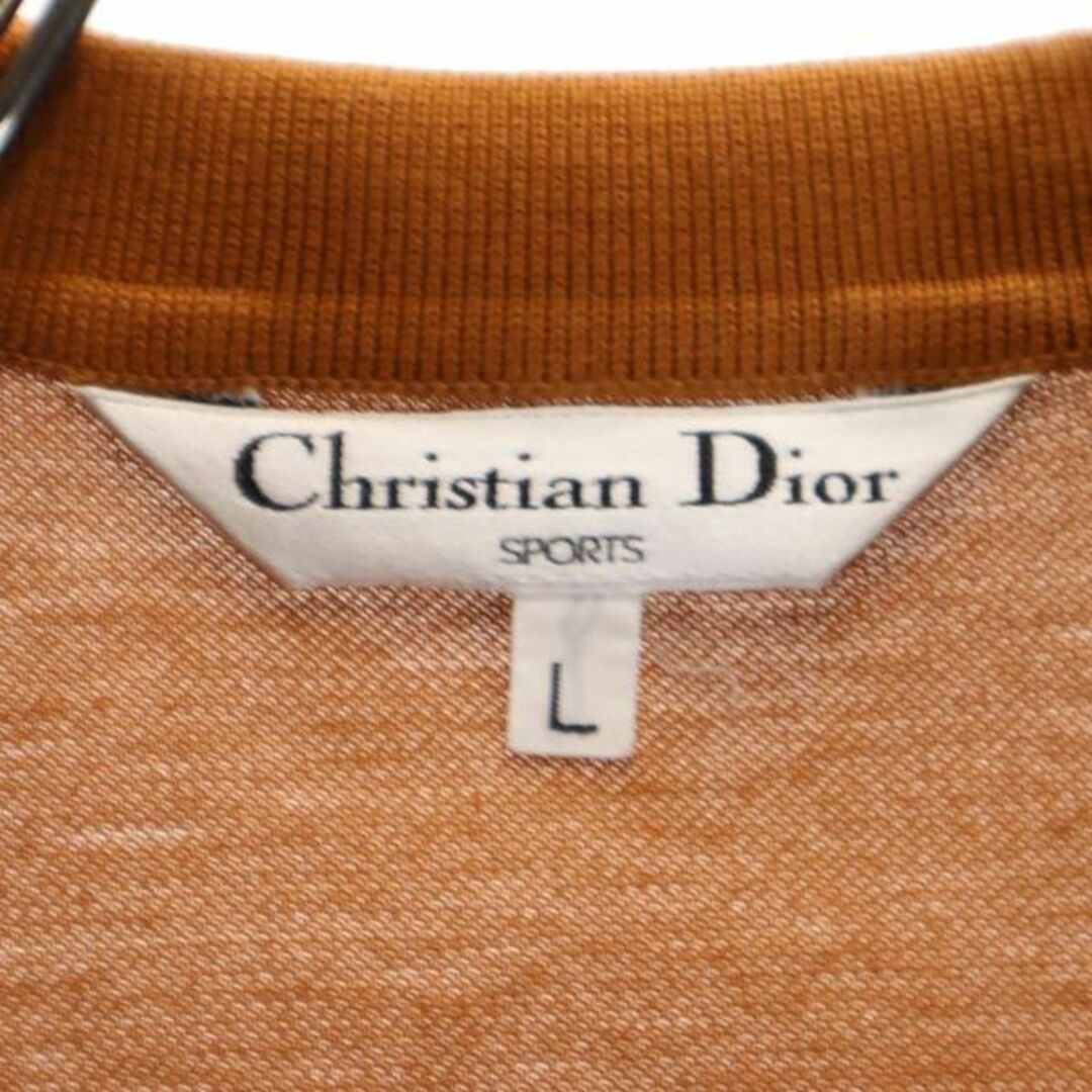 クリスチャンディオール スポーツ 半袖 ポロシャツ L ブラウン Christian Dior SPORTS レディース 【中古】 【230806】  メール便可