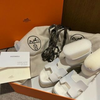 エルメス HERMES ２０２２ エルダ ウエッジ サンダル ３５ | yoshi