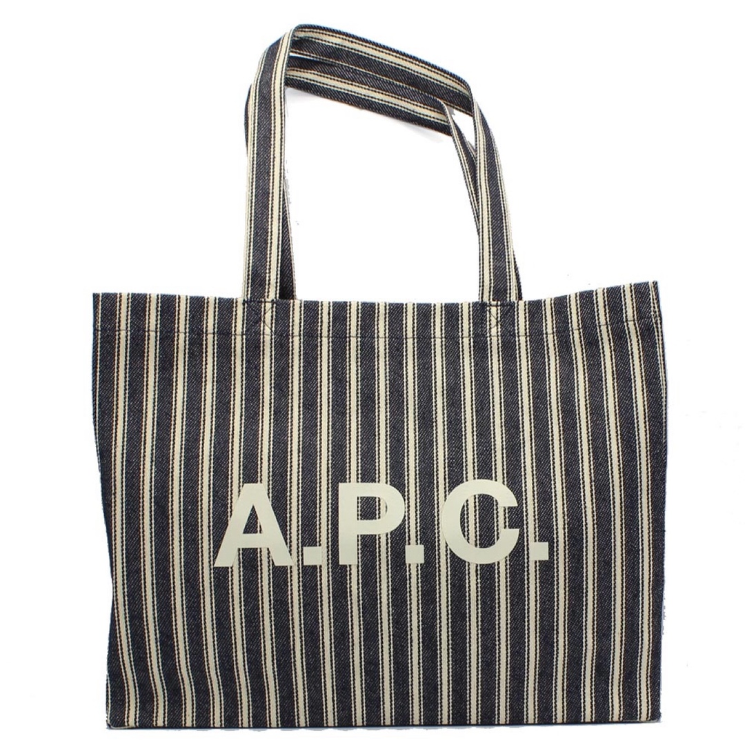 新品 A.P.C アーペーセー トートバッグ 61443 ネイビーストライプ | フリマアプリ ラクマ