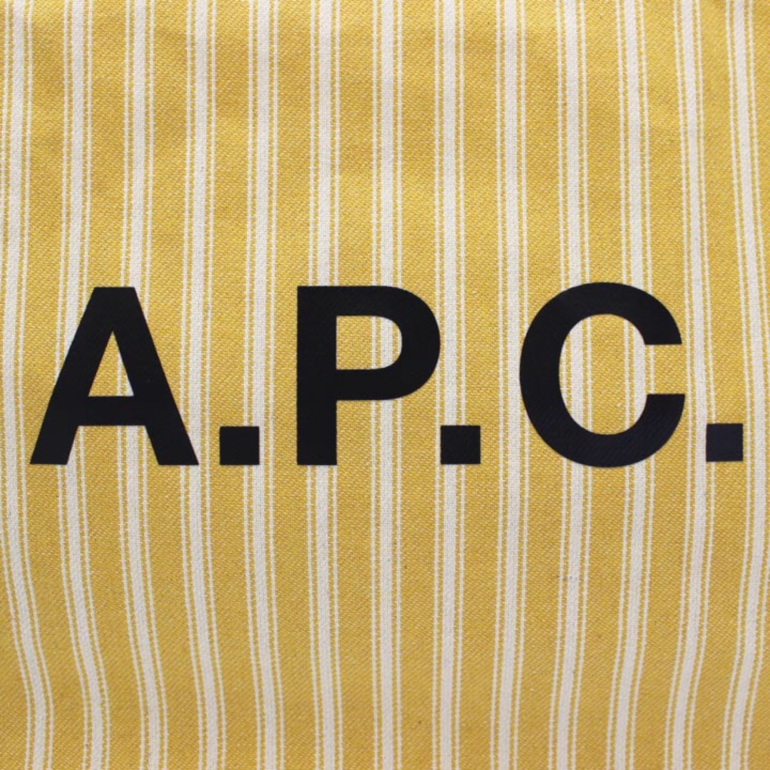 新品 A.P.C アーペーセー トートバッグ 61443 イエローストライプ