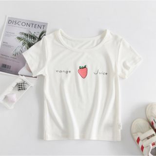 新品未使用☆いちご半袖Tシャツ(Tシャツ/カットソー)