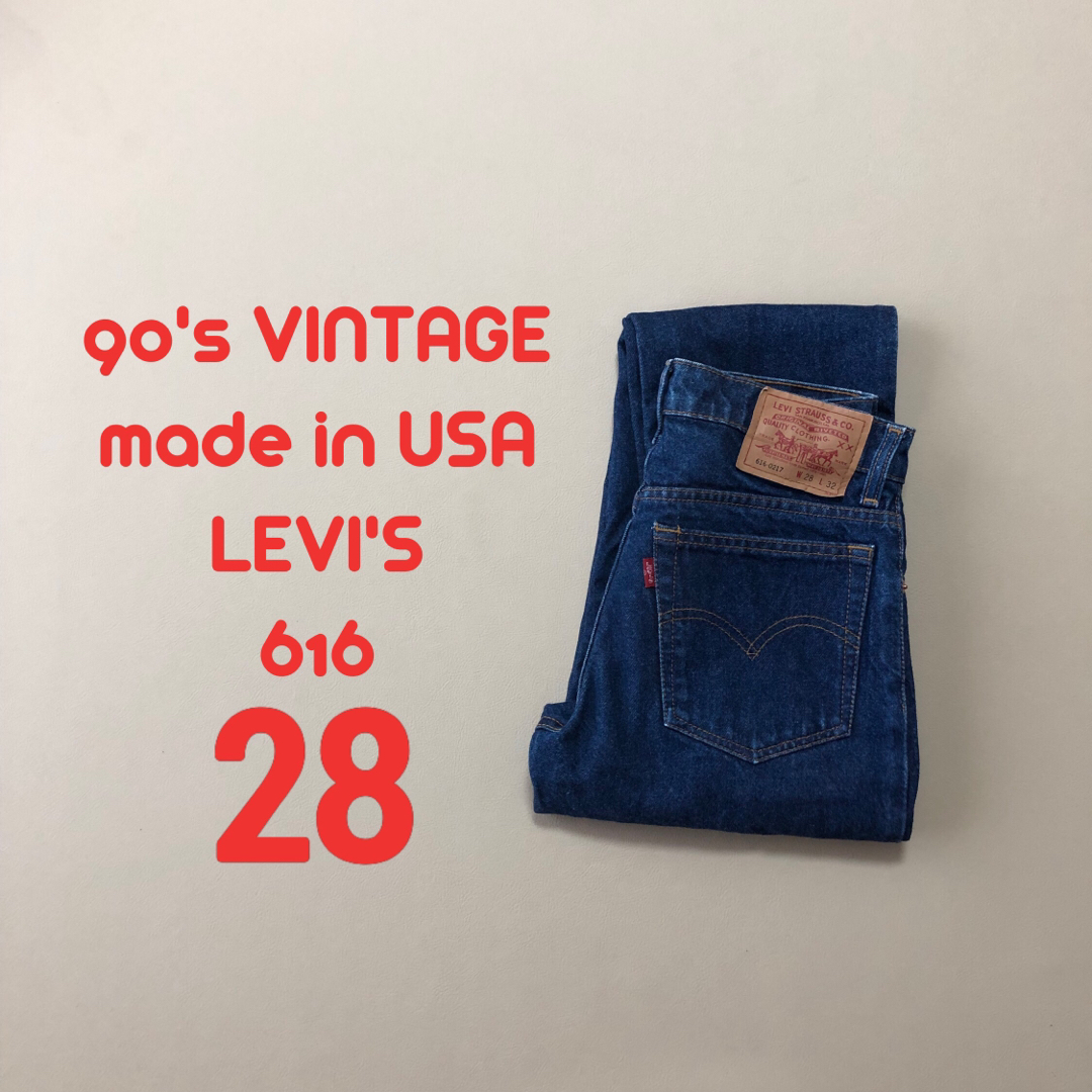 美品90's ヴィンテージW28 LEVI'S リーバイス 616 S45