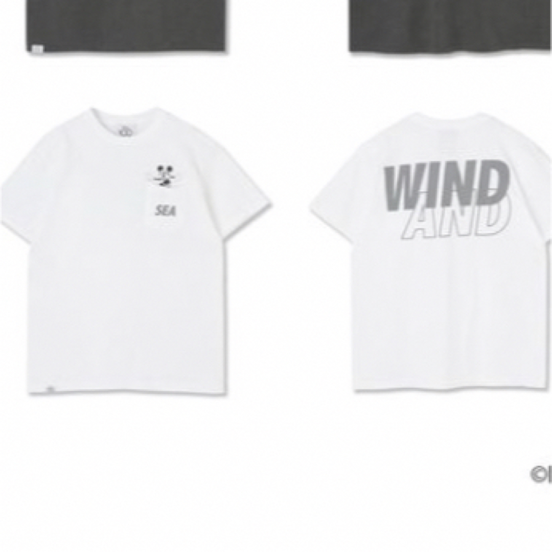 期間限定！WINDANDSEA ディズニーコラボ　ミッキーマウスポケットTシャツ