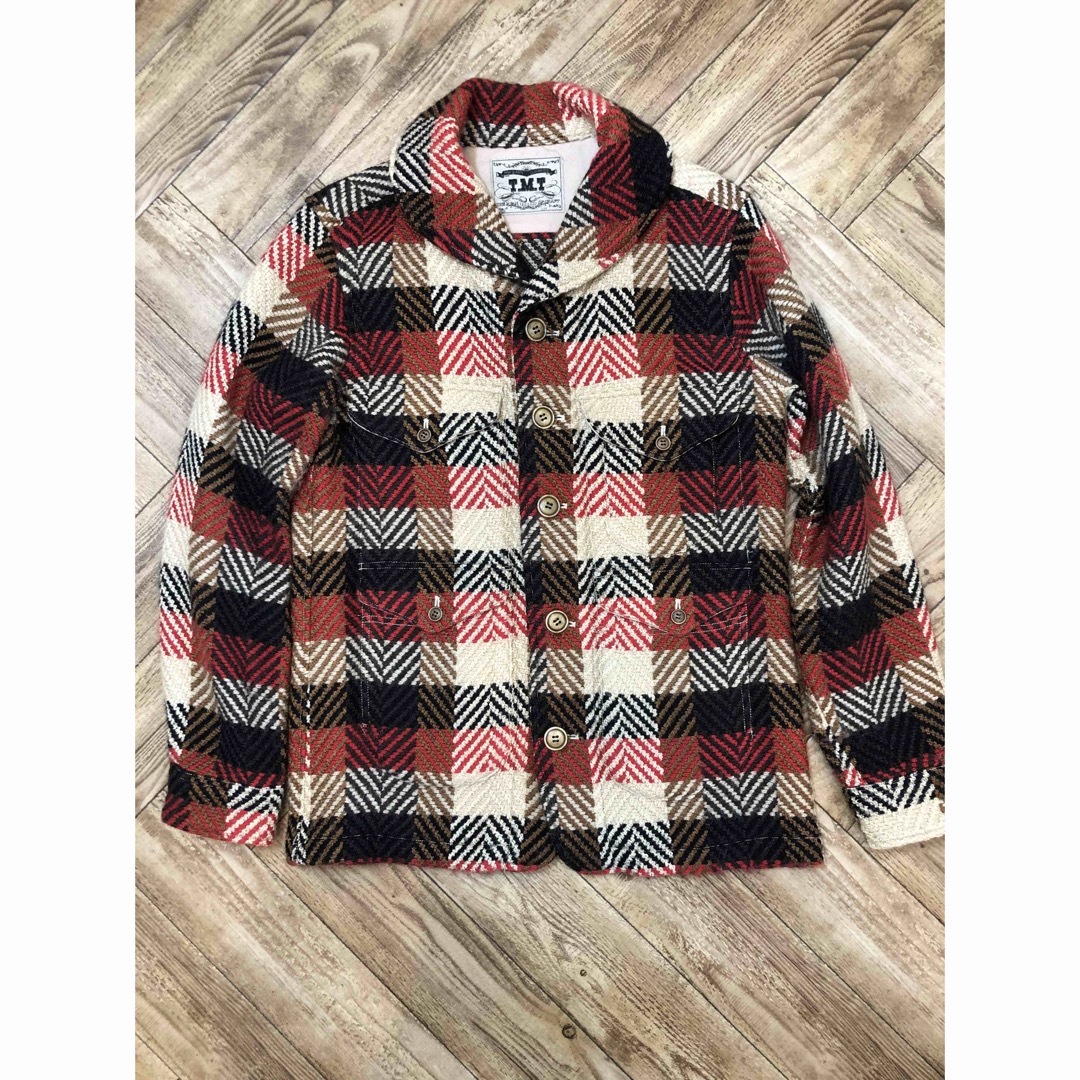 TMT ORIGNAL WOOL PLAID FRINGE HOODIE