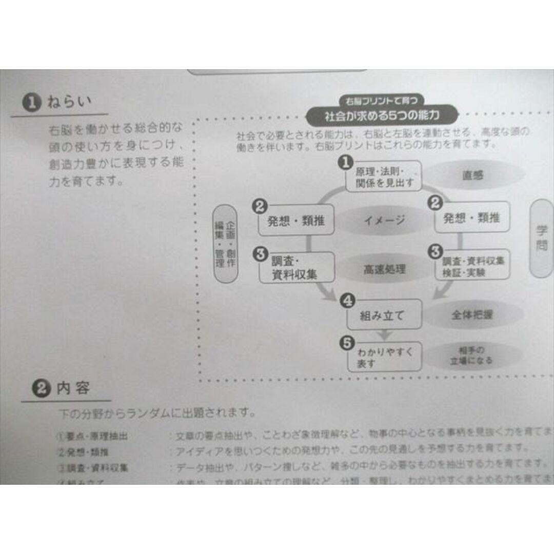 UO25-046 しちだ 七田式小学生プリント 右脳? vol.2〜10 テキストセット 未使用 2002 計9冊 61R2D