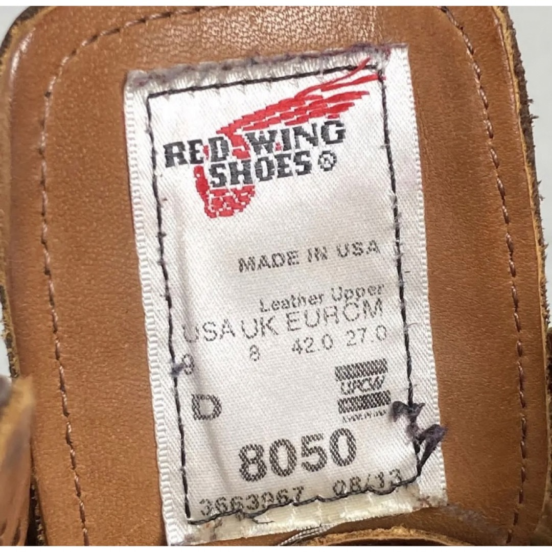 REDWING - ☆廃盤☆レア☆フォアマン☆8050☆13年☆9D☆レッド REDWING - ☆廃盤☆レア☆フォアマン☆8050☆13年☆9D☆レッド