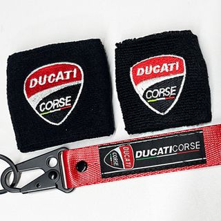 別体ブレーキリザーブタンクカバー&キーホルダー "DUCATI" ドゥカティ(装備/装具)