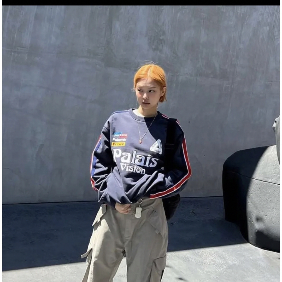 PALACE FLAG STRIPE CREW NAVY - スウェット PALACE FLAG STRIPE CREW NAVY - スウェット