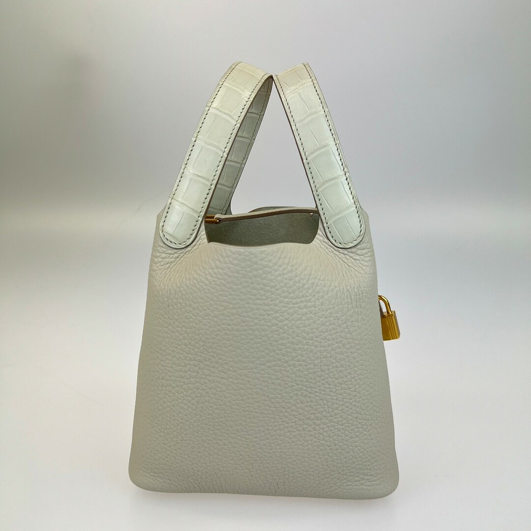 新品 エルメス HERMES ピコタンロックPMタッチ ベトン ゴールド金具 U