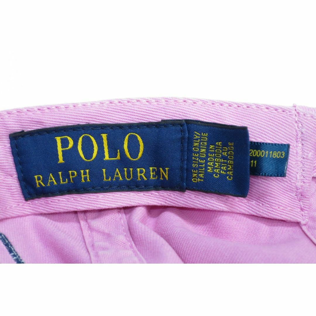 Ralph Lauren(ラルフローレン)のラルフローレン　キャップ ビッグポニー　　 可愛いピンク 　フリーサイズ レディースの帽子(キャップ)の商品写真