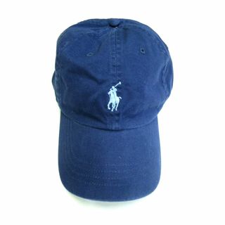 ラルフローレン(Ralph Lauren)のラルフローレンキャップ　シンプルでカッコイイ　レギュラーポニー ブルーロゴマーク(キャップ)