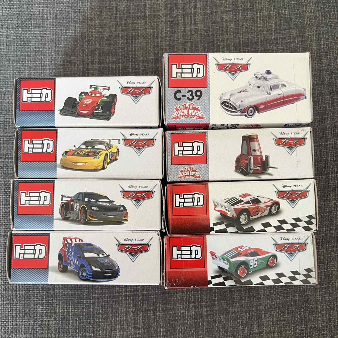 廃盤】トミカ カーズ 8点 マックィーンペイント&カーボンレーサー