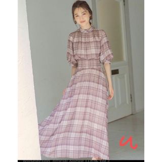 ウィルセレクション(WILLSELECTION)のウィルセレクション チェックワンピース (ロングワンピース/マキシワンピース)