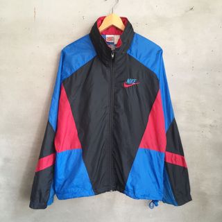 ナイキ(NIKE)のNIKE vintage90's Nylon Jackets L 銀タグ(ナイロンジャケット)