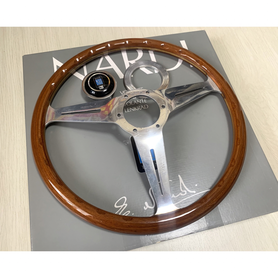 良好◎【NARDI Classic】36.5Φ ウッドステアリング　ナルディ