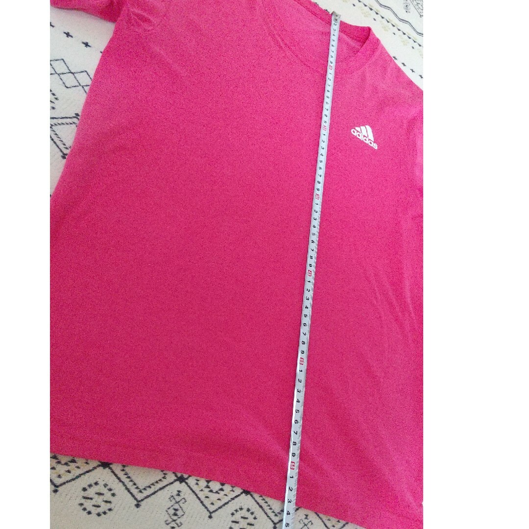 adidas(アディダス)のadidas♡ワンポイント半袖Tシャツピンク レディースのトップス(Tシャツ(半袖/袖なし))の商品写真