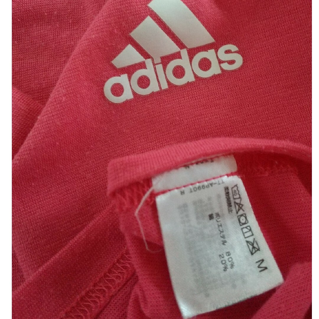 adidas(アディダス)のadidas♡ワンポイント半袖Tシャツピンク レディースのトップス(Tシャツ(半袖/袖なし))の商品写真