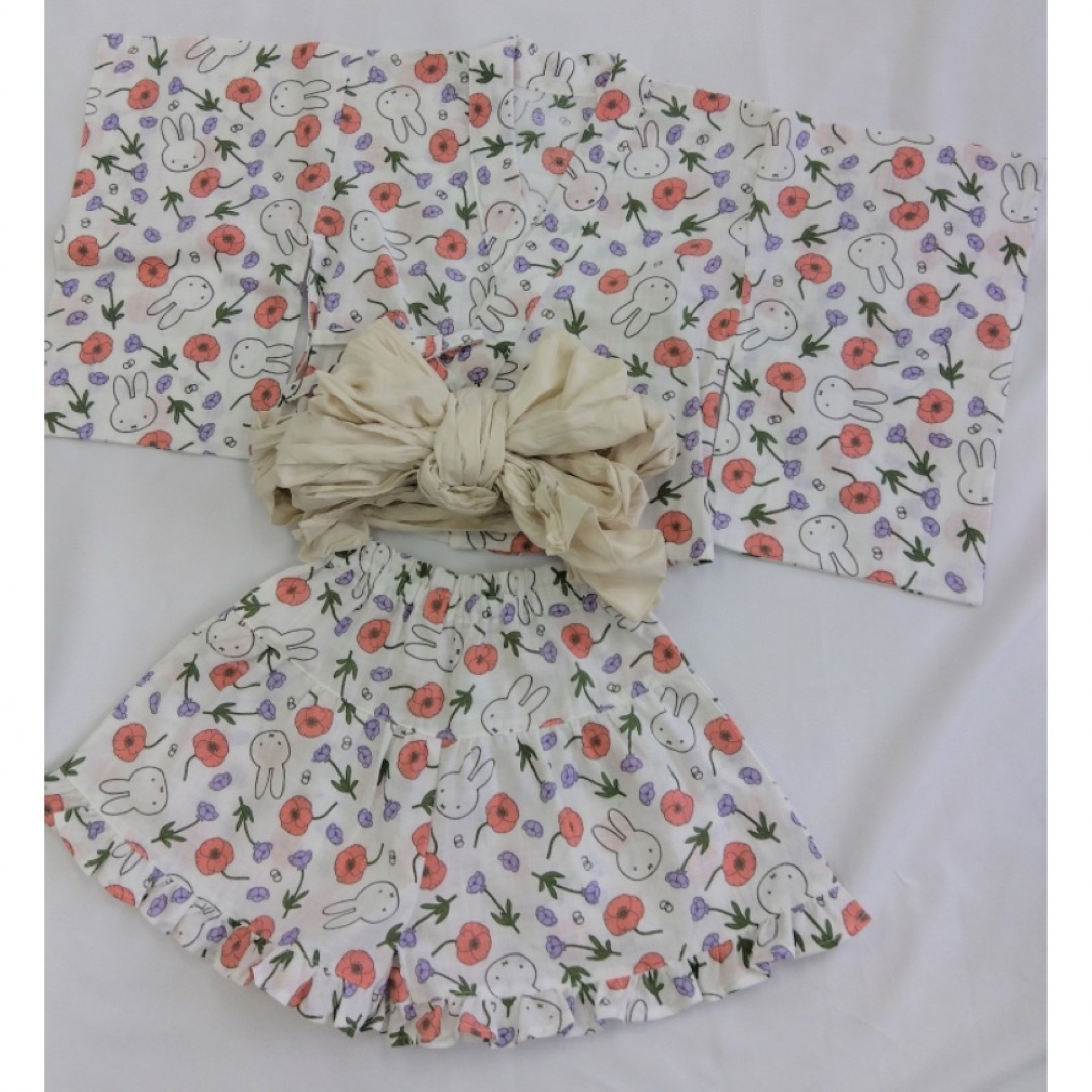 miffy(ミッフィー)の新品　浴衣ドレス キッズ/ベビー/マタニティのキッズ服女の子用(90cm~)(甚平/浴衣)の商品写真