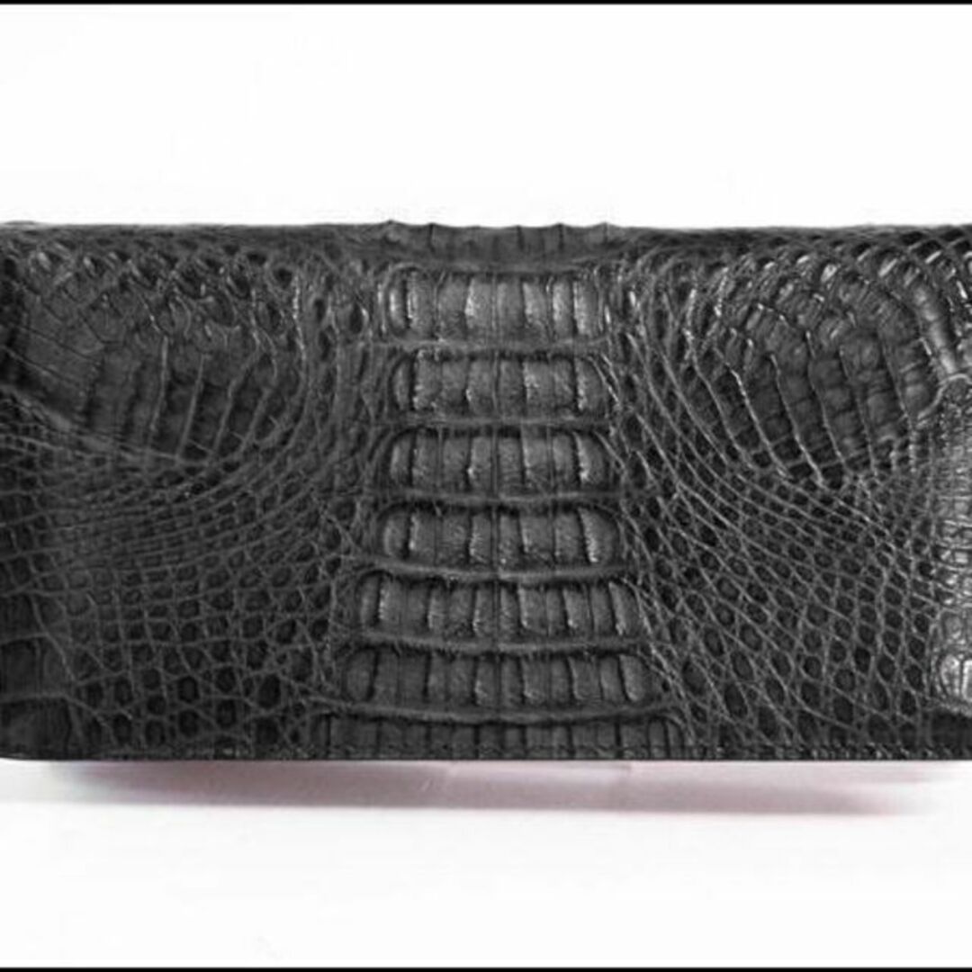 【新品】GODANE 天然 カイマン クロコダイル 革 8018 メンズ 長財布 メンズのファッション小物(折り財布)の商品写真