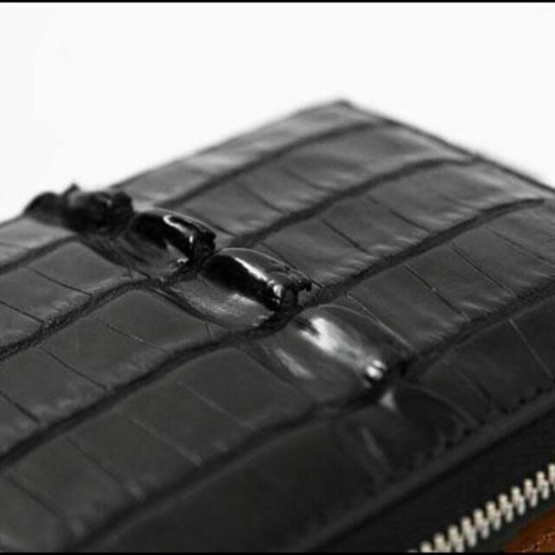 【新品】GODANE 天然 カイマン クロコダイル 革 8102 メンズ 財布 メンズのファッション小物(折り財布)の商品写真