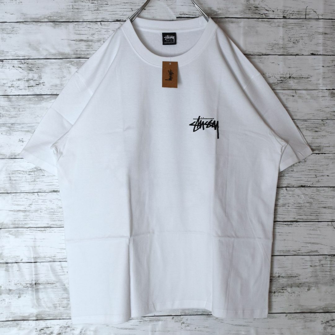 STUSSY 8ボール Tシャツ 半袖 Tシャツ Mサイズ  L 白 ·10