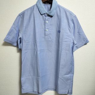 フレッドペリー(FRED PERRY)のフレッドペリー プルオーバーシャツ/ポロシャツ 半袖 ライトブルー S 美品(ポロシャツ)