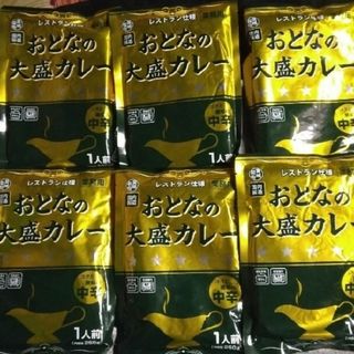 おとなの大盛りカレー中辛　6パック(レトルト食品)