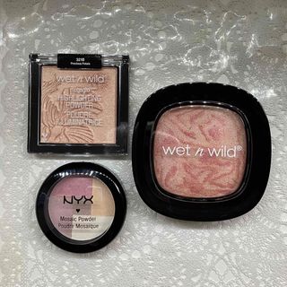 wet n wild メガグローハイライティングパウダー 他2点 計③点セット(フェイスカラー)