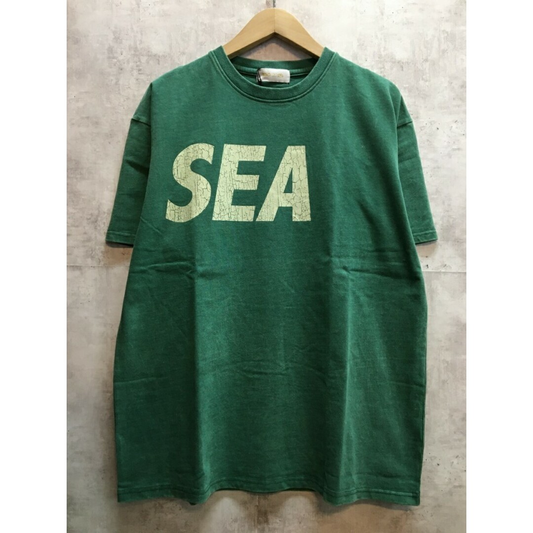 WIND AND SEA ウィンダンシー CRACK-P-DYE S/S Tee クラック Tシャツ 23SS P-GREEN-IVORY【004】