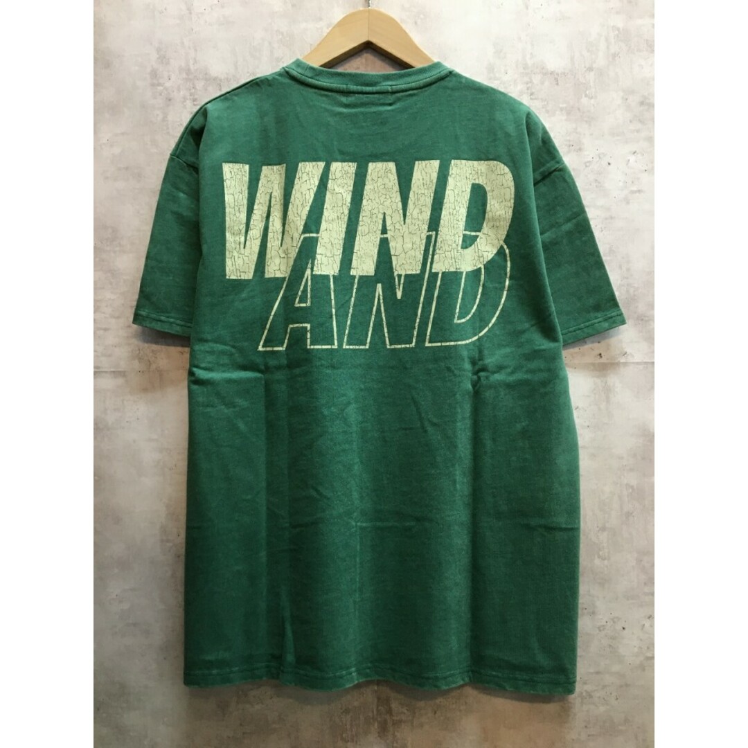 WIND AND SEA ウィンダンシー CRACK-P-DYE S/S Tee クラック Tシャツ 23SS P-GREEN-IVORY【004】