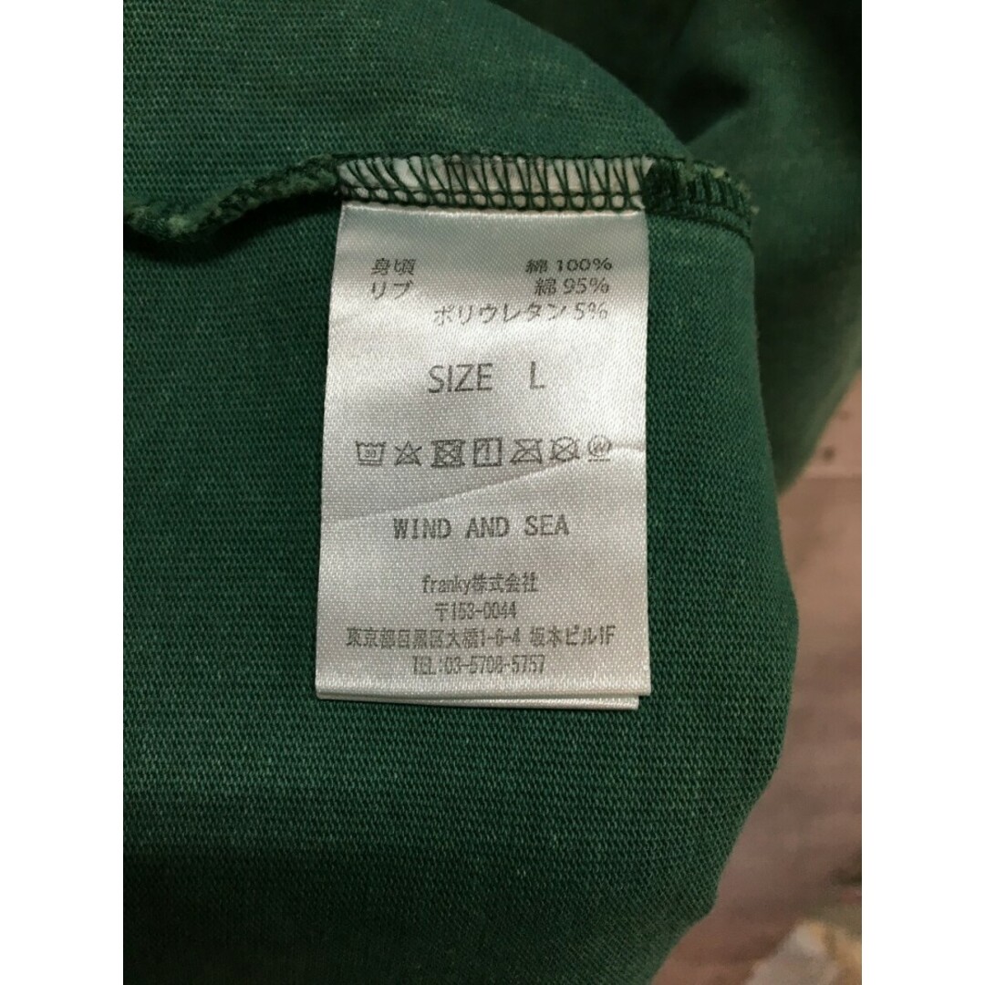 WIND AND SEA ウィンダンシー CRACK-P-DYE S/S Tee クラック Tシャツ 23SS P-GREEN-IVORY【004】 3