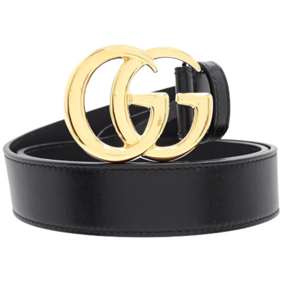 Gucci - グッチベルト レザー ベルト(ダブルG バックル) レザー