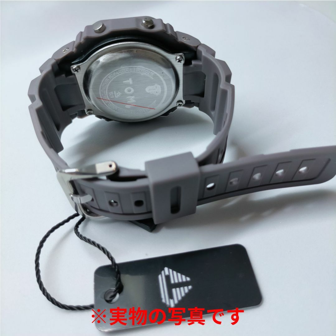 30m防水軽量シンプルデザイン スポーツウォッチ デジタル腕時計 グレーKの通販 by レモンティー350のお店｜ラクマ