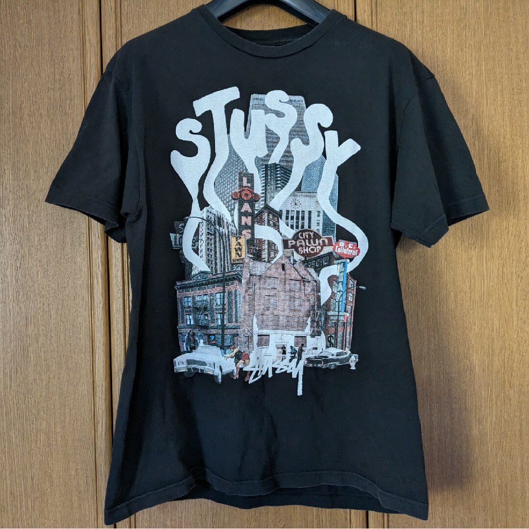 STUSSY　Tシャツ　黒色　Lサイズ 外車　アメ車　メキシコ製　ステューシー | フリマアプリ ラクマ