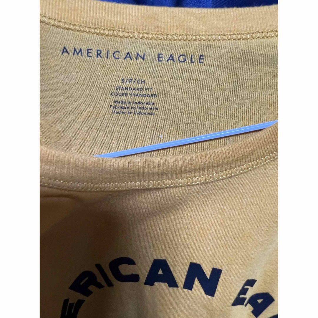 American Eagle(アメリカンイーグル)のアメリカンイーグル　American eagle Sサイズ　イエロー メンズのトップス(Tシャツ/カットソー(七分/長袖))の商品写真