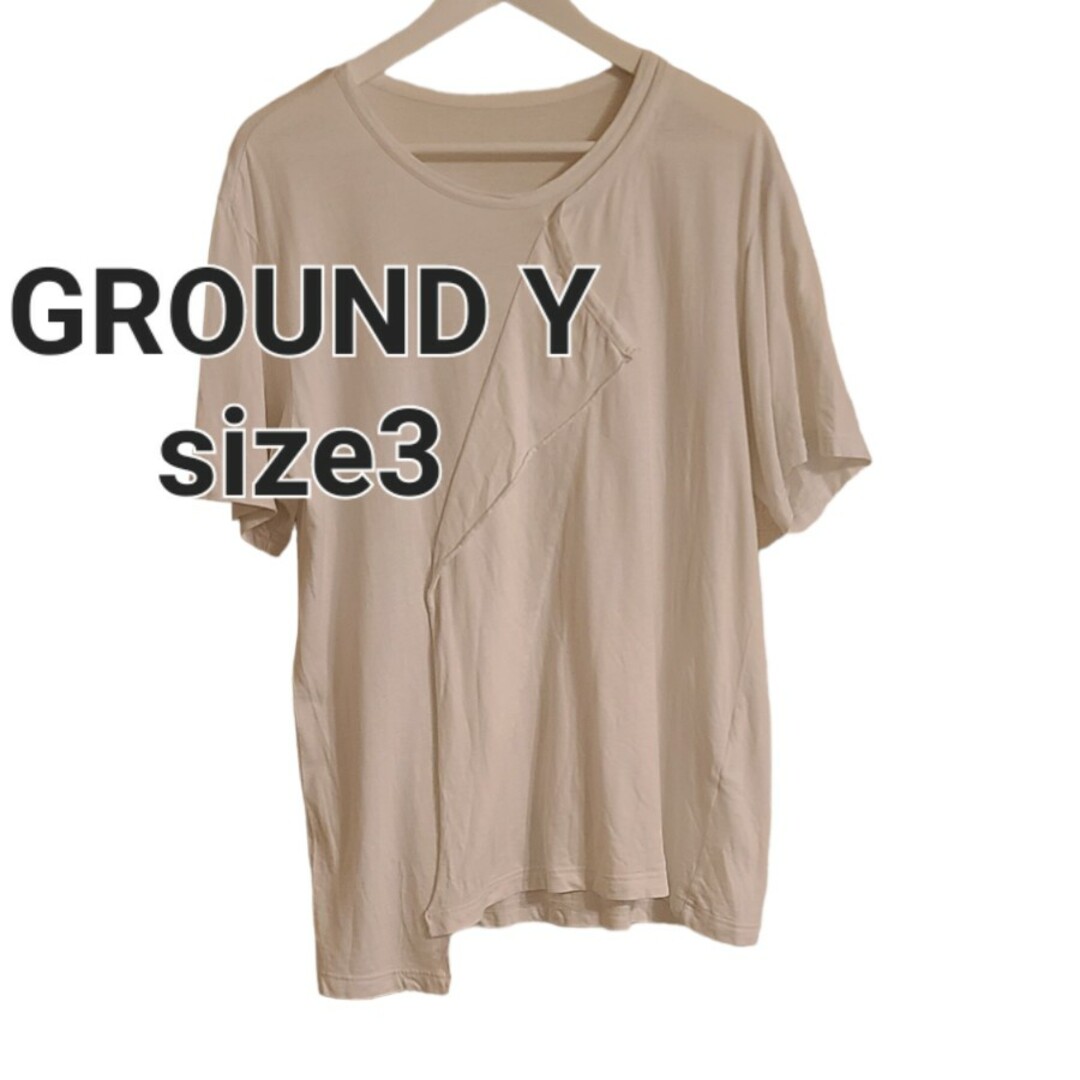 Ground Y グラウンドワイ20SS  デフォームドドレープTシャツ