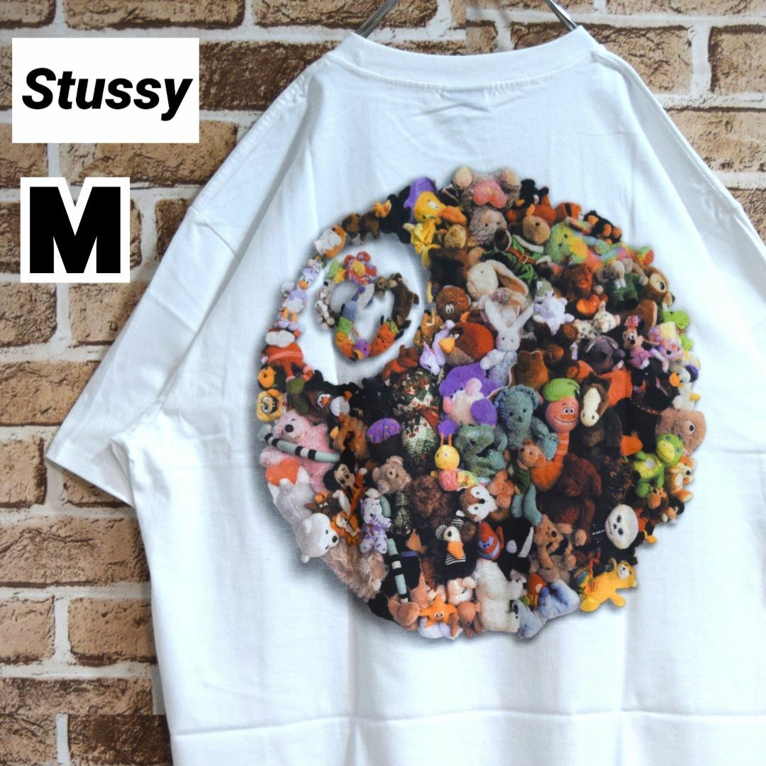 ステューシー》即完モデル 正規・新品タグ ぬいぐるみ8ボール 白 M T