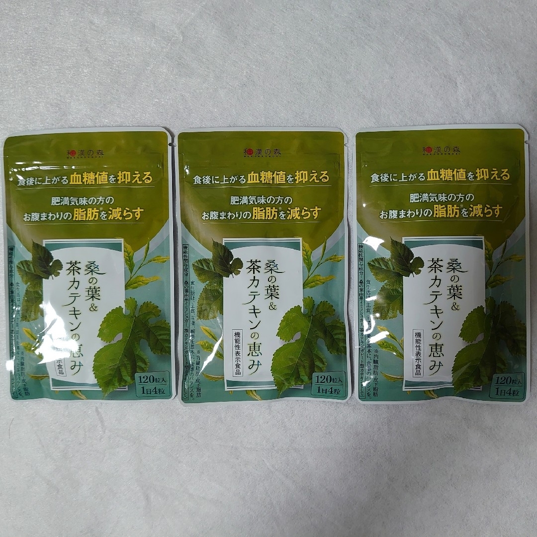 和漢の森　桑の葉&茶カテキンの恵み 120粒入×3袋120粒入×3袋賞味期限