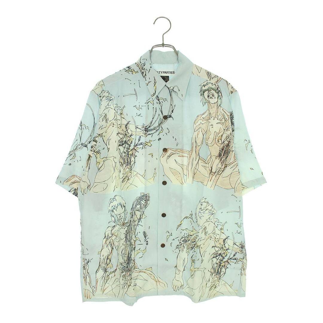 ワコマリア  GHOST IN THE SHELL S/S HAWAIIAN SHIRT/GITS-WM-HI05 攻殻機動隊プリントハワイアン半袖シャツ メンズ Sシャツ