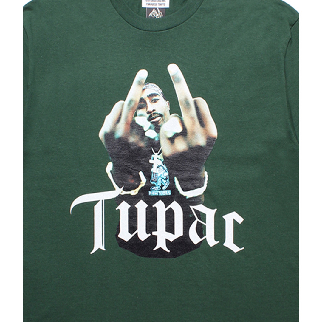 WACKO MARIA 2PAC / T-SHIRT グリーン XL - Tシャツ/カットソー(半袖