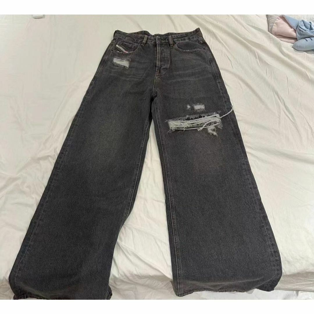 diesel d-sire ダメージワイドデニム 28/30 d-rise-