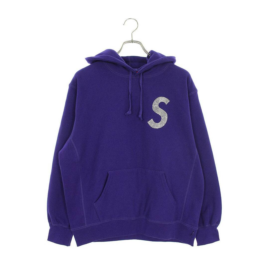 シュプリーム ×スワロフスキー SWAROVSKI  21SS  Swarovski S Logo Hooded Sweatshirt スワロフスキーSロゴプルオーバーパーカー  メンズ S