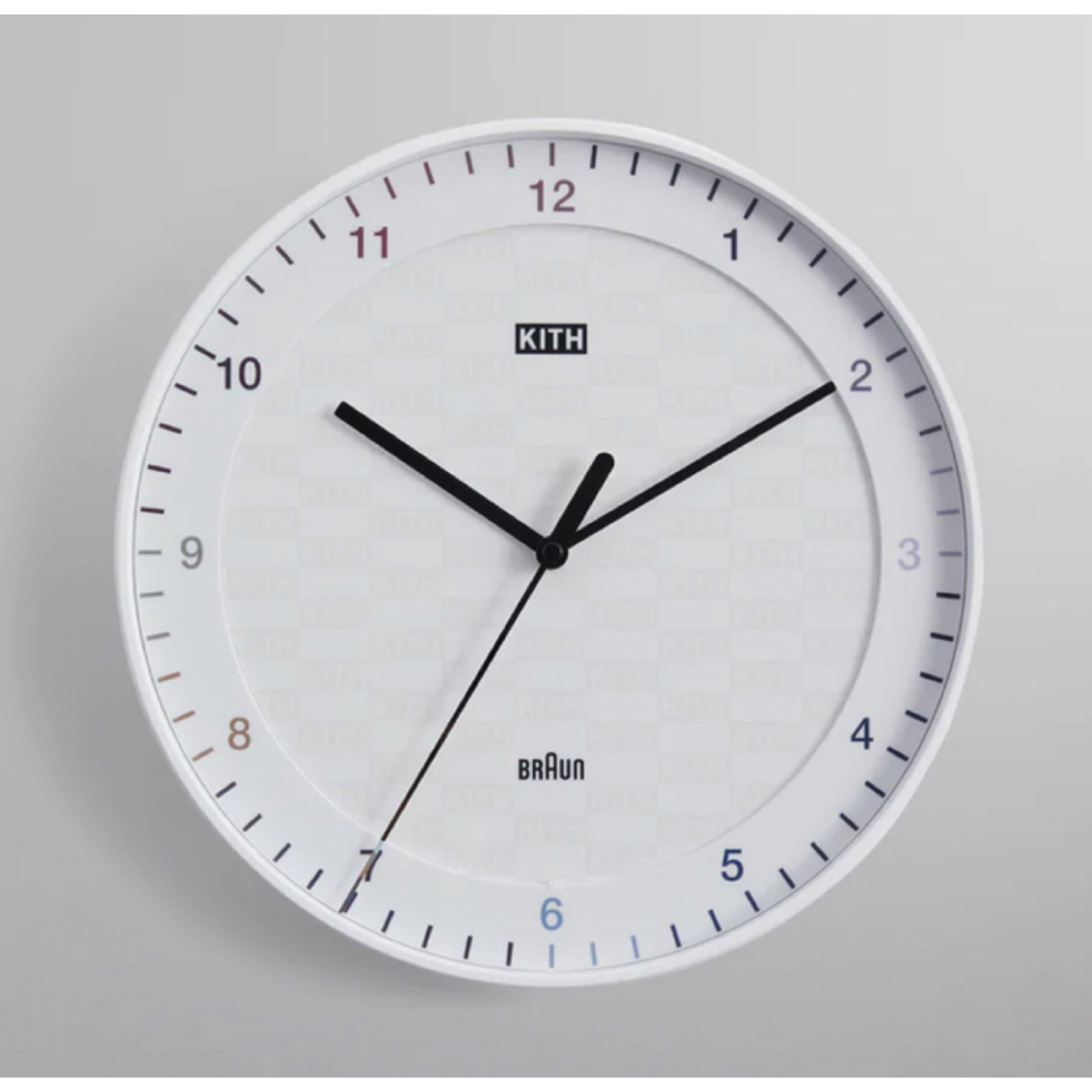 KITH(キス)の新品 KITH BRAUN Wall clock White  インテリア/住まい/日用品のインテリア小物(掛時計/柱時計)の商品写真