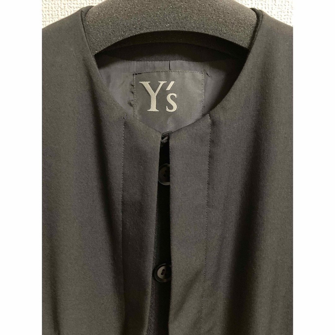 Yohji Yamamoto(ヨウジヤマモト)の【美品】Y's■ワイズ ヨウジヤマモト ジャケット アウター 黒 レディースのジャケット/アウター(ノーカラージャケット)の商品写真